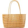 EWUHYFP Borsa Uncinetto Borsa da basket dal design cavo di arrivo for le donne Borse a tracolla tessute for vacanze al mare versatile casual quotidiana(Camel)