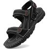 Generico Sandali Donna Estate Platform Sport Traspiranti Punta Scarpe da Mare Comfort Viaggio Passeggio, 11-Black, 48