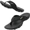 WateLves Infradito Uomo Scarpe Sandali Sportivi Ortopediche per Arco Scarpe da Spiaggia e Piscina Gomma Suola per Antiscivolo Ciabatte(nero,45EU)
