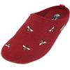HAFLINGER Everest Api pantofole di feltro con rubino applicato, taglia 38