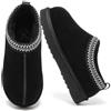 Meik Mangni Pantofole Donna Uomo Inverno Scarponi da Neve in Pelle Unisex-Adulto Caldi Ciabatte da Casa Antiscivolo,35-44 EU