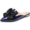Castamere Sabot Donna Ciabatte Moda Antiscivolo Basse Scarpe Pelle Verniciata Blue Pantofole EU 37