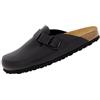 Lico Ciabatte uomo Bioline Clog Nature, Nero , 45 EU