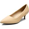 DREAM PAIRS Décolleté Classiche da Donna con Tacchi a Spillo e a Punta Eleganti Scarpe da Lavoro da Sposa,Size 41.5,Nudo/Nabuk,Moda