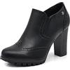 IF Fashion Scarpe da Donna Francesine Ricamo Tacco Grosso Pelle Sintetica CH1990
