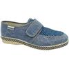 EMANUELA Scarpa Uomo Estiva con Strappo Regolabile Art. 5225 Remart Blu.