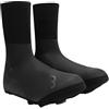 BBB Cycling Copriscarpe da Ciclismo Ultrawear - Copri Scarpe per Pioggia Senza Cerniera - Vento e Impermeabile - Materiale Antivento - Resistente al Freddo - Grafica Riflettente - 43/44 - Nero