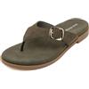 SMajong Sandali Donna Infradito Estivi Sandali Comodi con Supporto Arco Plantare Leggere Fibbia Regolabile Flip Flop Eleganti Ciabatte Antiscivolo Gomma Suole Verde 40 EU