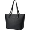 Vanessa & Melissa® Borsa shopper da donna classica elegante borsa a mano nera