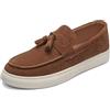 Xinghuanhua Mocassini Uomo in Camoscio Fatti a Mano Scarpe Casual Pantofole Moderne Comode Slip-On