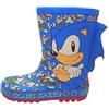 Sonic The Hedgehog Ragazzi Stivali da pioggia di gomma blu, Blu, 8 UK Child