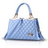 NICOLE & DORIS Nicole&Doris Leather PU Soft Surface nuove donne/signore borsa a tracolla Borsello grata di diamante Azzurro
