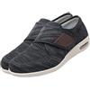 JTNZDAW Scarpe Comode per Anziani Uomo Ortopediche per Il Piede diabetico Primaverili e Autunnali con Piedi Larghi gonfi Grassi Regolabile Leggero(Black Gray,42 EU)