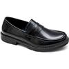 Evoga Mocassini Uomo Class Oxford Ecopelle Scarpe Eleganti Casual Formale (Nero, Sistema Taglie Calzature EU, Adulto, Numero, Media, 44)