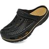 ChayChax Uomo Donna Zoccoli Spiaggia Giardino Ospedale Estate Sandali da Mare Pantofole da All'Aperto con Solette Morbido e Comode, Nero Dorato, 40/41 EU
