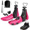 CuteHome Tendiscarpe,Allarga Scarpe Donna Uomo,Espansore Stivali, Regolabile la Lunghezza e la Larghezza delle Scarpe (un paio, S), Rosso