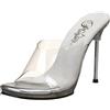 Fabulicious Pleaser - Chic01/c/m, Scarpe col tacco Donna, Trasparente (Clear), 38