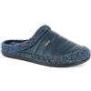 inblu Pantofole Uomo Piumino e Bordo Pile, Ciabatte con Plantare Estraibile, Blu, 42