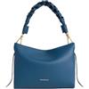Coccinelle Pelle borsa a tracolla Boheme Grana Double Crossbody Double Grainy Leather Deep Blue/Sandshell