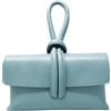 Chicca Borse Borsetta Pochette da Donna in Pelle Dollaro (Cielo)