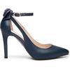 Nero Giardini E411072DE Décolleté Donna in Pelle - Blu 39 EU