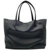 PASSIONE Tote Bag - Borsa a spalla - Vera pelle - Made in Italy (Nero)
