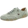Asifn Slip on Loafers Scarpe in Pelle Traspirante Moda Lace up Scarpe da Barca Casual Piatto Leggero Sneakers con Suole in Gomma