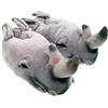 SAMs Pantofole per animali rinoceronte, grigio