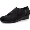 Fly Flot Pantofole Donna in Microfibra con Chiusura A Strappo Regolabile E Fiore Ricamato, Sottopiede in Memory Estraibile, Sandali a Ciabatta