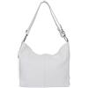AMBRA Moda GL005 - Borsa con tracolla, borsa a mano in pelle, borsa a spalla, hobo bag da donna (bianco)