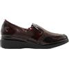 PITILLOS - 5310 Marrone - Scarpa mocassino in pelle, con zeppa, suola in gomma, per: donna