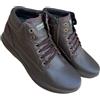 Grisport Scarponcini Eleganti Città Zipped Scarpe con Zip e Pelle Impermeabile GRITEX Soletta Estraibile Fondo Active (T.Moro Avon, 43, Sistema Taglie Calzature EU, Adulto, Uomo, Numero, Media, 43)