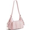 bagsmart Borsa a tracolla da donna, borsa a tracolla media, con molti scomparti, leggera, per lavoro, viaggi, scuola, università, Colore: rosa.