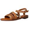 Fitters Footwear That Fits Donne Sandalo Lara Finta Pelle Sandali con Fibbie e Strap Intrecciati