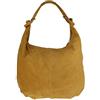 Girly Handbags Borsa a tracolla da donna in vera pelle scamosciata italiana