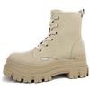 Buffalo Stivali da donna Aspha Rld semi-lunghi, crema, 39 EU