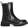 CAFèNOIR - Tronchetto da Donna in Pelle con Doppia Cerniera, Stivaletto Nero con Tacco Medio 50 mm e Borchietta Personalizzata, Scarpa Elegante con Soletta in Pelle, Calzata Comoda