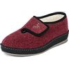 SCHAWOS Donna Ciabatta con Strappo Johanna - Pantofole in feltro con lana e suola antiscivolo, facili da calzare