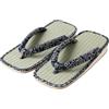 Asayu Japan Tatami Setta Zori Sandali - Made in Japan - Motivo Seigaiha - 28 cm - Unisex -, Acqua che scorre, 41/46 EU