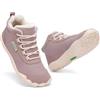 SAGUARO Donna Barefoot Scarpe Invernali Stivaletti Imbottiti Calde Scarponcini Invernali Stivali da Neve Scarponi per Uso Quotidiano & Tempo Libero Viola, Gr.38