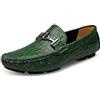 Asifn Mocassini Casual Invernali Piatti Incrociati da Uomo Scarpe Barca Classiche in Pelle Guida Passeggio