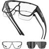KAPVOE Sovraocchiali da Sole Donna Uomo Fotocromatici Occhiali da Sole Quadrati UV400 Protezione Montatura in TR90 Fit over Glasses Sunglasses Ciclismo Guida Sport Golf