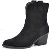 IF Fashion Scarpe da Donna Stivali Stivaletti Cowboy Western Camperos Texani Etnici MP633 nero N.40