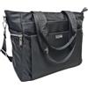 COVERI COLLECTION Borsa Donna in Nylon Impermeabile, Tracolla Regolabile, Tasche Multiple con Zip, Dimensioni 40x13x28 cm Art.CC5056-15 (NERO)