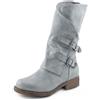Toocool - Stivali donna biker boots fibbie anfibi motociclista scarpe casual G620 (blu, 39)