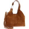 Coccinelle Pelle borsetta borsa a tracolla C-Easy Handbag Suede Cognac/Cognac marrone