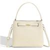 David Jones - Borsa a Mano Secchio Indossato a Spalla - Borsa a tracolla di medie dimensioni - 3 scomparti multitasche - Elegante classico chic città alla moda Designer Bucket Bag