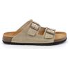 GRÜNLAND il benessere è naturale Grunland Ciabatta Doppia Fascia con Fibbie Metal-Free | BOBO CB1631 Beige 44