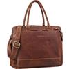 STILORD Nola Borsa Shopper Donna Pelle Grande Borsa PC 13.6 Pollici Borsa Lavoro Cartella Vintage Borsa a Tracolla Business Vera Pelle Colore:nero