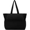 RAVUO Tote Bag,Borsa Donna Grande Borsa Università Borsa a Tracolla Donna Leggera Borsa Mare Puffy Bag per Ufficio Lavoro Vacanza Shopping,Nero